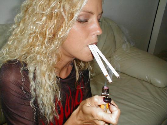 Smoking fetish sex party